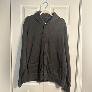 Polo Ralph Lauren Estate Ribbed Cardigan size XL gray